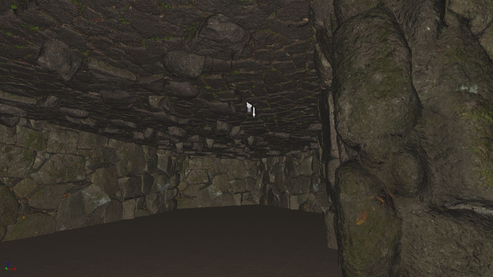 Unreal cave using the GGX unlit shader